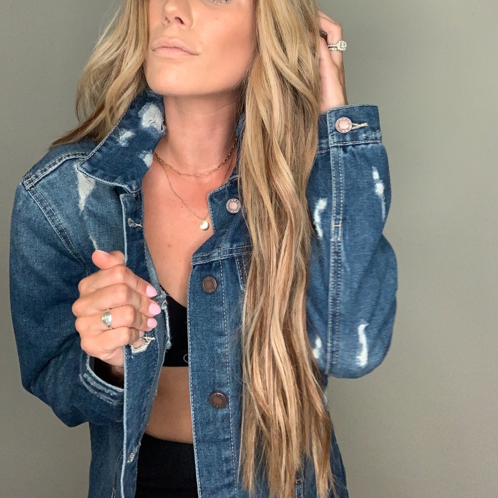 Distressed Denim jacket